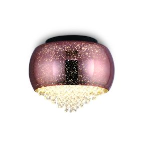 ONE Light Modern Glass Art Range - Deckenleuchte - Ø 28 x 20 cm - Kupfer