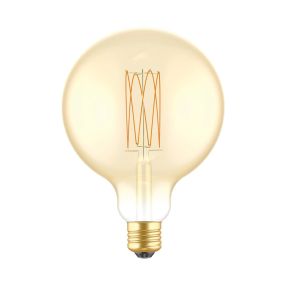 Creative Cables LED-Filament-Lampe - Ø 12,5 x 17,8 cm - E27 - 7W dimmbar - 2700K - Bernstein