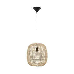 Nova Luce Melody - Hängeleuchte - Ø 30,5 x 215 cm - hellbraun