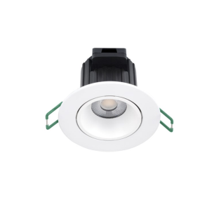 Sylvania Start Spot - Einbaustrahler - Ø 86 mm, 72 mm Einbaumaß - 9W dimmbare LED inkl. - IP44 - 4000K - weiß