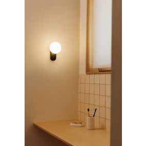 Faro Mabe - Wandleuchte - Ø 12 x 19 cm - 6W dimmbare LED inkl - mattschwarz und weiß