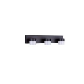 Nova Luce Teko - wandleuchte - 38,5 x 7,5 x 11,5 cm - 17W LED inkl. - IP44 - sand schwarz