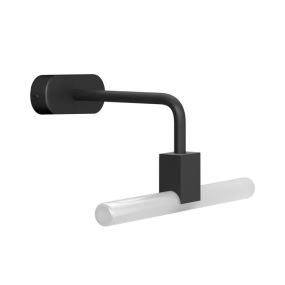 Creative Cables - Wandleuchte mit Holzabdeckung - 14 x 17,7 x 7 cm - schwarz