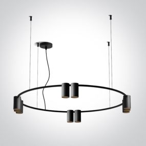 ONE Light Pendelleuchten - Hängeleuchte - Ø 80 x 150 cm - schwarz