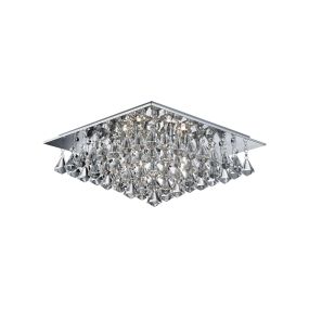Searchlight Hanna - Deckenleuchte - 44 x 44 x 17 cm - Chrom