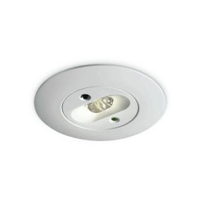 ONE Light Emergency LED - Einbaustrahler - Ø 85 mm, Ø 72 mm Einbaumaß - inkl. 3W LED - weiß