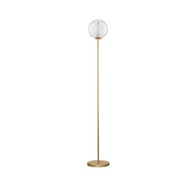 Nova Luce Galeo - Stehlampe - Ø 22 x 162 cm - 7W dimmbar LED inkl. - Sandgold