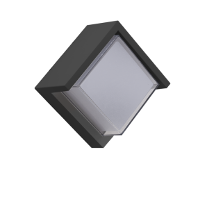 Century Italia Pura - Wand-/Deckenleuchte - 16 x 16 x 10 cm - 10W LED inkl. - IP65 - anthrazit