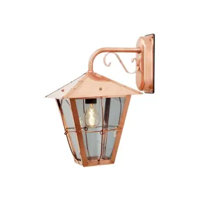 Konstsmide Fenix Down - außenwandleuchte - 26 x 32 x 43 cm - IP23 - kupfer und transparent
