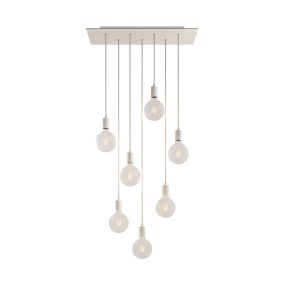 Creative Cables - Hängeleuchte 7L - 67,5 x 130 cm - weiß