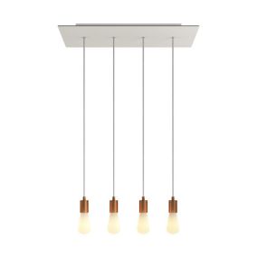 Creative Cables - Hängeleuchte 4L - 67,5 x 120 cm - weiß
