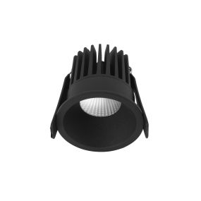Nova Luce Petit - Einbaustrahler - Ø 62 mm, Ø 55 mm Einbaugröße - 9W LED inkl. - IP42 - sand schwarz