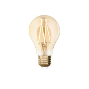 Lutec Smart LED-Lampe - Lutec Connect - Ø 6 x 10,8 cm - E27 - 7,5W - Dimmfunktion über App - 2200 bis 5500K - bernsteinfarben