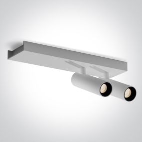 ONE Light Wall & Ceiling LED - Aufbaustrahler 2L - 25 x 7 x 10 cm - 2 x 5W LED inkl. - weiß