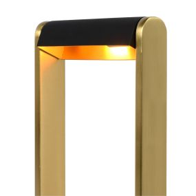 Lucide Loras - Tischleuchte - 18 x 9 x 32,5 cm - matt gold und schwarz