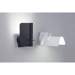Faro Smile - Wandleuchte mit Schalter - 12 x 13,2 x 19,5 cm - mattschwarz