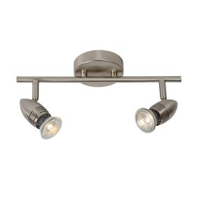 Lucide Caron 2 - Aufbaustrahler - 32 x 9 x 13 cm - 2 x 5W LED inkl. - Chrom satiniert