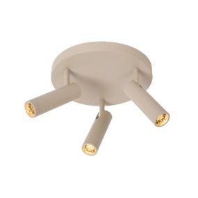 Lucide Grado - Aufbaustrahler 3L - Ø 25 x 23 cm - taupe
