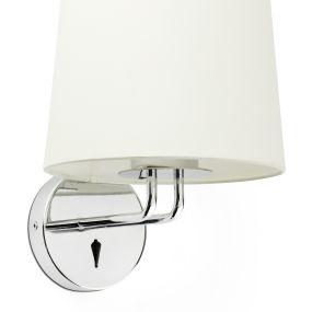 Faro Montreal - Wandleuchte - 21,5 x 19 x 32 cm - beige und chrom