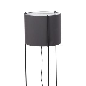 Faro Drum - Stehleuchte - 120 cm - schwarz und grau