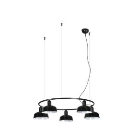 Faro Tatawin S - Hängeleuchte - Ø 90 x 100 x 210 cm - schwarz satiniert und schwarz glänzend