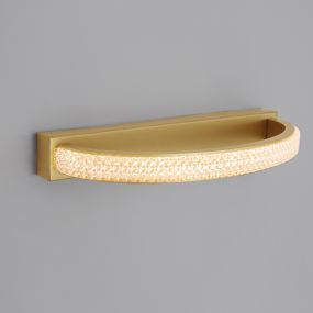 Nova Luce Grania - Wandleuchte - 35 x 14,5 x 3 cm - 6,5W LED inkl. - matt gold