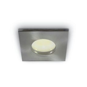 ONE Light Bathroom Range - Einbaustrahler - 85 x 85 mm, Ø 70 mm Einbaumaß - IP44 - Chrom gebürstet