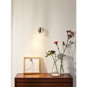 Lucide Caro 1 - Aufbaustrahler - 9 x 13 x 9 cm - 5W LED inkl. - Chrom satiniert