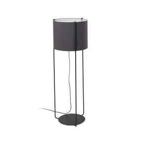 Faro Drum - Stehleuchte - 120 cm - schwarz und grau