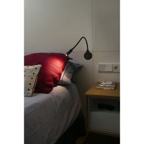 Faro Pixie - Wandleuchte mit Schalter - 8 x 3 x 39 cm - 2W LED inkl. - mattschwarz