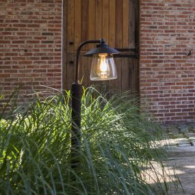 Lutec Cate - Gartenpfosten - 26 x 17 x 94 cm - IP44 - antikschwarz