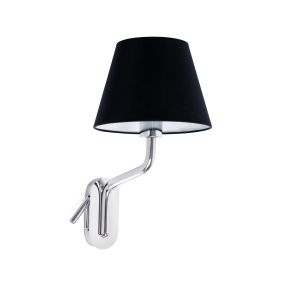 Faro Eterna Right - Wandleuchte - 21,5 x 20 x 16 cm - 1W LED inkl. - schwarz und chrom