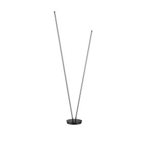 Nova Luce Intec - Stehleuchte - Ø 26 x 184 cm - 33W dimmbar LED inkl. - sand schwarz
