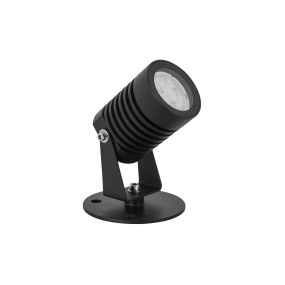 Nova Luce Fend - Bodenstrahler - 7 x 5 x 12 cm - 5W LED inkl. - IP65 - schwarz