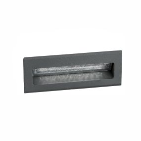 Nova Luce Krypton - Wandeinbauleuchte - 13,5 x 8 x 5,5 cm - 3W LED inkl - IP54 - dunkelgrau