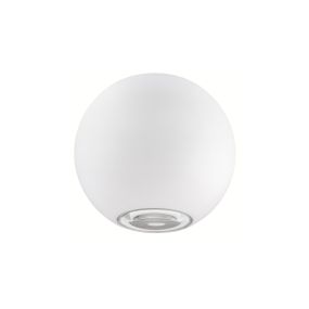 Nova Luce Como - Außenwandleuchte - Ø 11 x 8,5 cm - 2 x 5W LED inkl. - IP54 - weiß