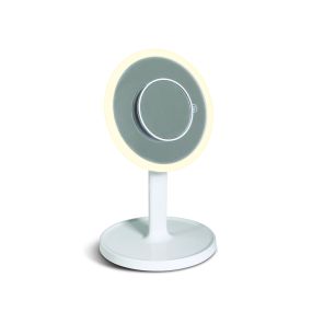 ONE Light - Tischspiegel mit Touch-Button - Ø 20 x 34 cm - 7W dimmbare LED inkl. - weiß