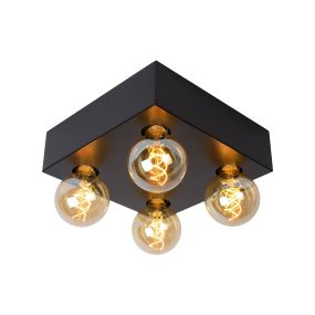 Lucide Surtus - Deckenleuchte - 29 x 29 x 8 cm - schwarz
