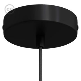 Creative Cables - Deckenrosette - Ø 12 x 2,5 cm - schwarz