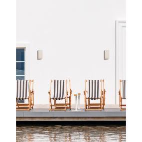 Nova Luce Fuento - Außenwandleuchte - 8,6 x 10 x 18 cm - IP65 - weiß