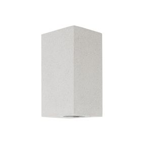 Nova Luce Fuento - Außenwandleuchte - 8,6 x 10 x 18 cm - IP65 - weiß