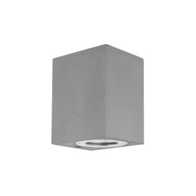 Nova Luce Fuento - Außenwandleuchte - 8,6 x 10 x 12 cm - IP65 - grau