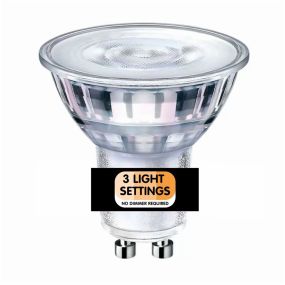 ETH LED Sceneswitch + Memory - GU10 - 5W - 3-stufig dimmbar - 2700K/2500K/2200K - transparent