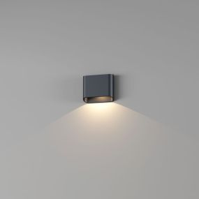 Artdelight Diaz 1L - Wandleuchte - 14,5 x 12 x 3,8 cm - 6W LED inkl. - IP54 - schwarz