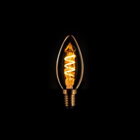 ETH Candle Spiral LED Filament - E14 - 3 Stufen dimmbar - 5W - 2200K - gold