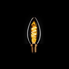 ETH Candle Spiral LED Filament - E14 - 3 Stufen dimmbar - 5W - 2200K - transparent