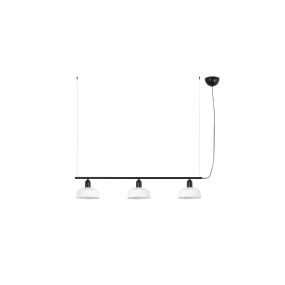 Faro Tatawin S - Pendelleuchte - 100 x 18,4 x 210 cm - schwarz satiniert und weiß glänzend