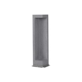 Nova Luce Grante - Gartenleuchte - 12 x 12 x 53 cm - 5W LED inkl. - IP65 - grau