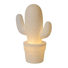 Lucide Cactus - Tischleuchte - Ø 19 x 29,5 cm - weiß