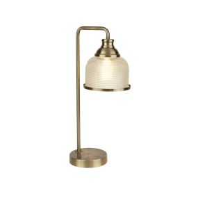 Searchlight Bistro II - Tischleuchte - 15 x 45 cm - Messing antik